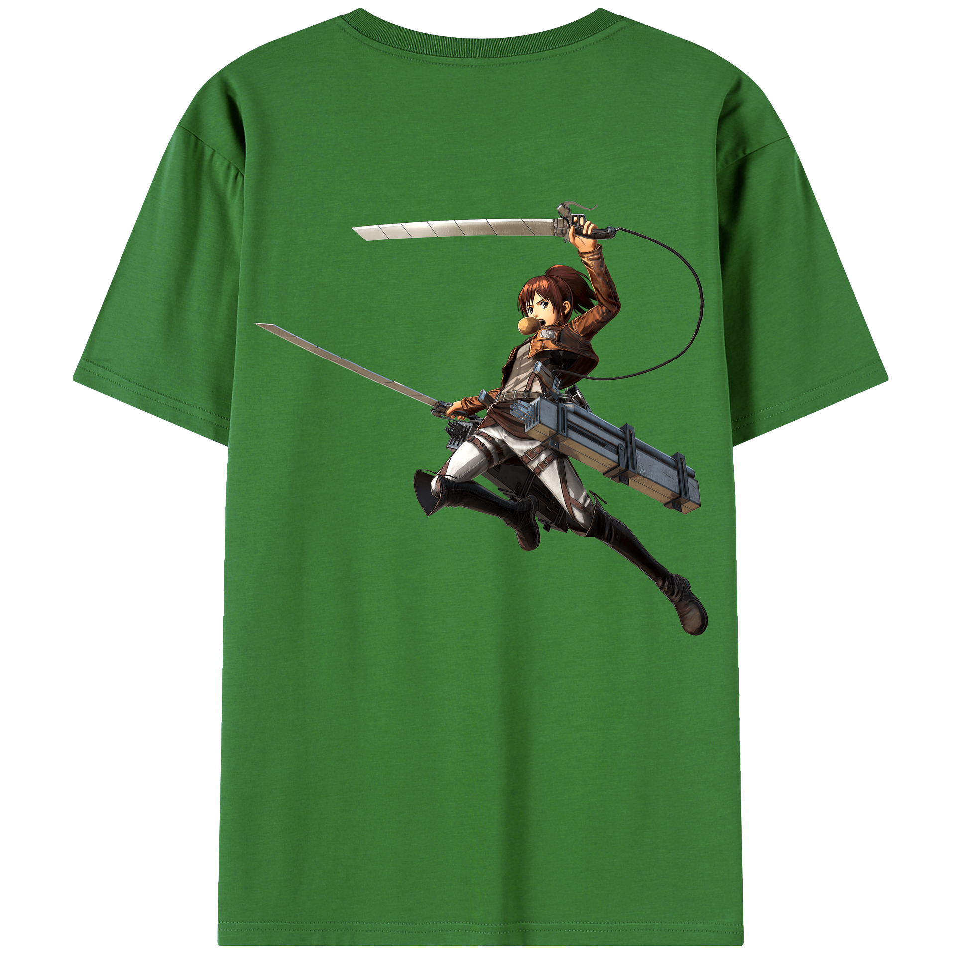 （画像用） 進撃の巨人 サシャ·ブラウス Attack on Titan Sasha Blaus レディース半袖Tシャツ(バックプリント)